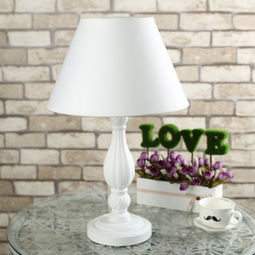 經典精品白色歐洲創意臥室床頭臺燈創意宜家臺燈客房書房客廳臺燈 順成燈飾